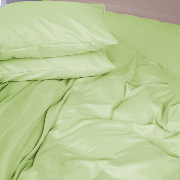 Фото - Комплект постільної білизни MirSon №12-0525 Luminary Green Mikrosatin Premium Однотонний 200х220 см (2200007228492)